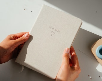 Baby Memory Book | One Linen Pregnancy to 18 Years Keepsake Journal