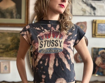 Stussy One of a Kind Bleached Deluxe Top Mujer Talla Mediana