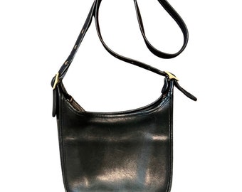 Vintage COACH Legacy Janice Black Leather Bag