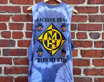 1994 Vintage Machine Head Burn My Eyes Tanque Tamaño XL