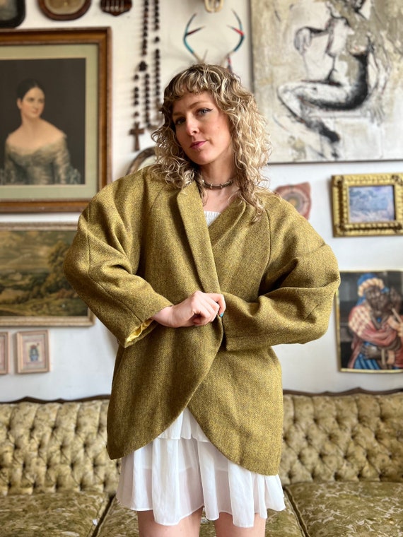 Rare 1950 Vintage Hand Tailored Stunning Woolen Cocoon Jacket - Etsy