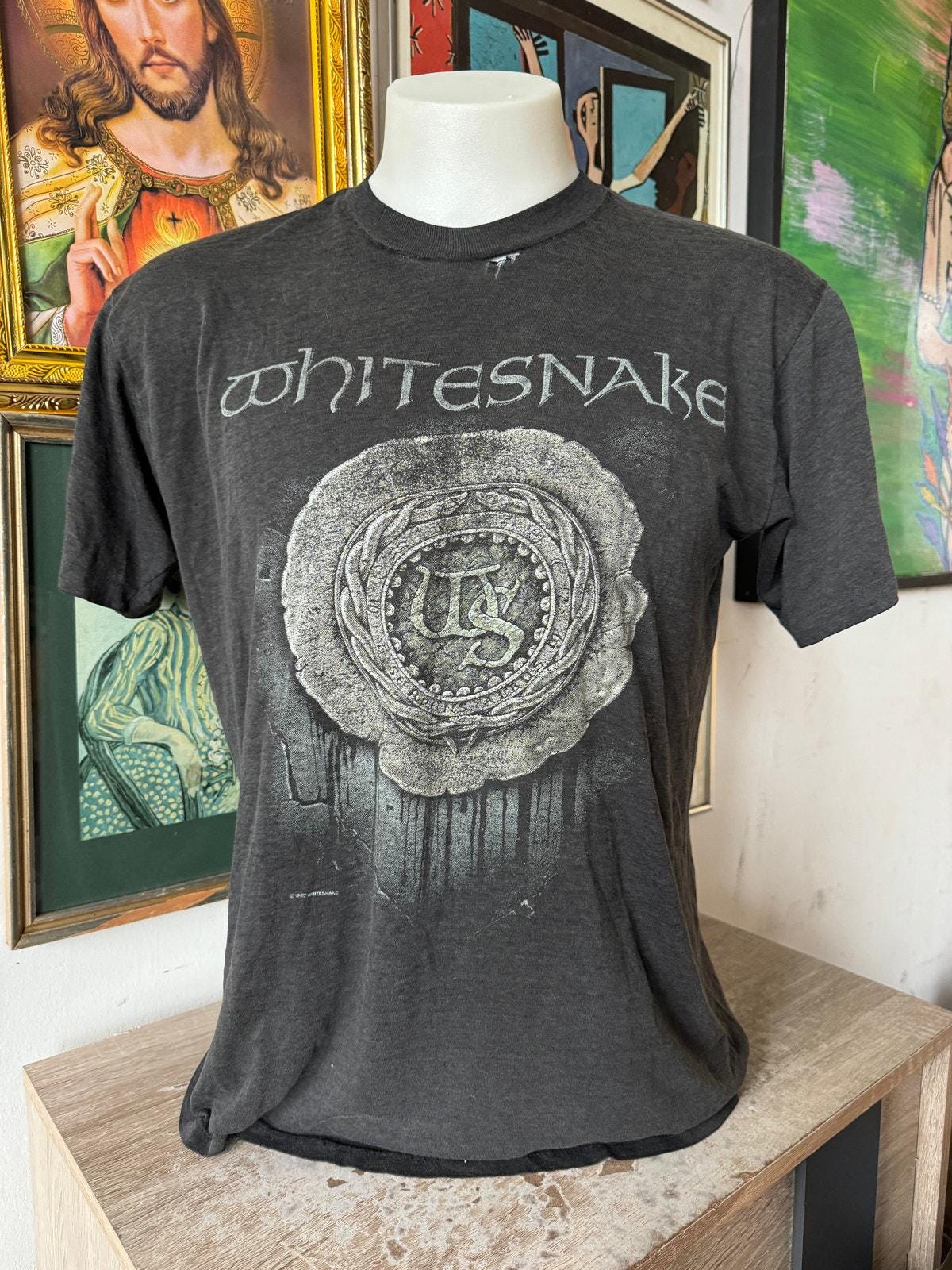 whitesnake ヴィンテージ バンドTシャツ　XL 80年 ヴィンテージ 80 年代 WHITESNAKE セルフタイトル 1987 ツアー