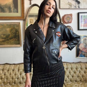 Jacket 80s Harley Vintage Harley Davidson AMF Leather Jacket Mens
