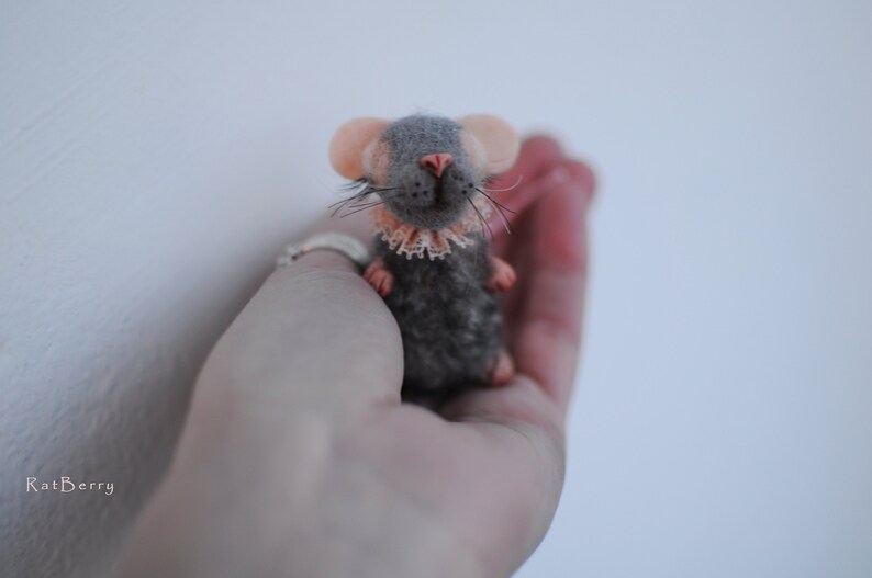 Wool felt mice Felted Mouse Felt Toy Miniature Needle felted Etsy