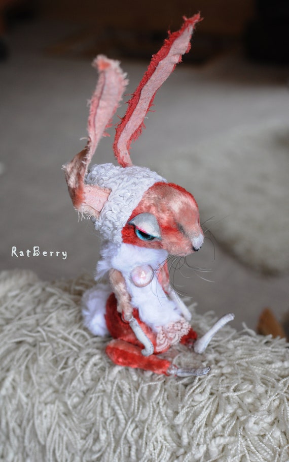red stuffed bunny