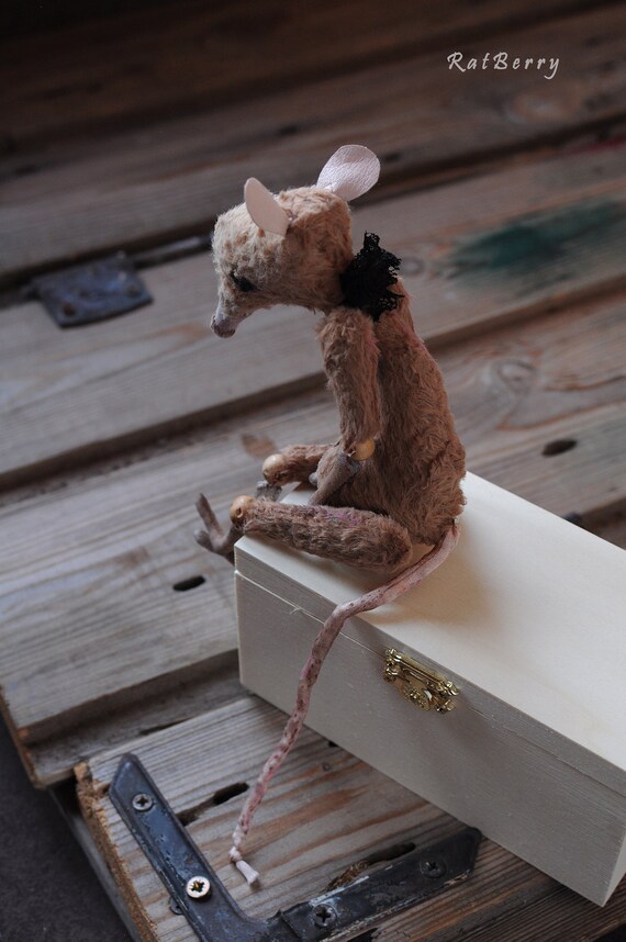 Beige Grunge Style RAT Stuffed Toy Halloween Gift by Etsy