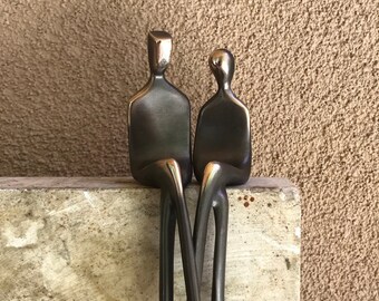 The Two of Us | Small Cast Bronze Couple | Bronze Sculpture | Home Decor | Wedding or Anniversary Gift | Collectible Art | Made in Santa Fe