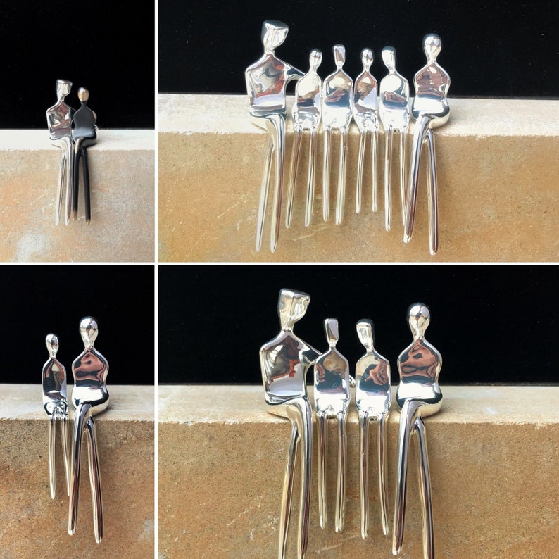 Collectible Silver Figurines Silver Sculpture With Loving Etsy