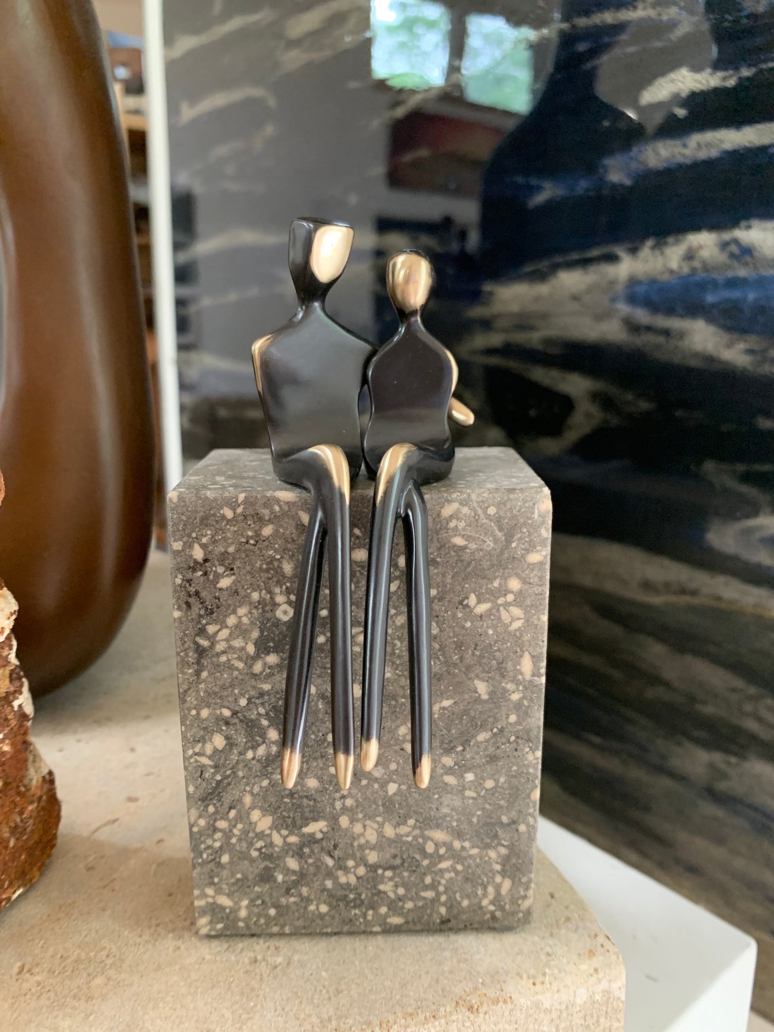 Caress Elegant Bronze Sculpture of a Loving Couple Perfect Etsy