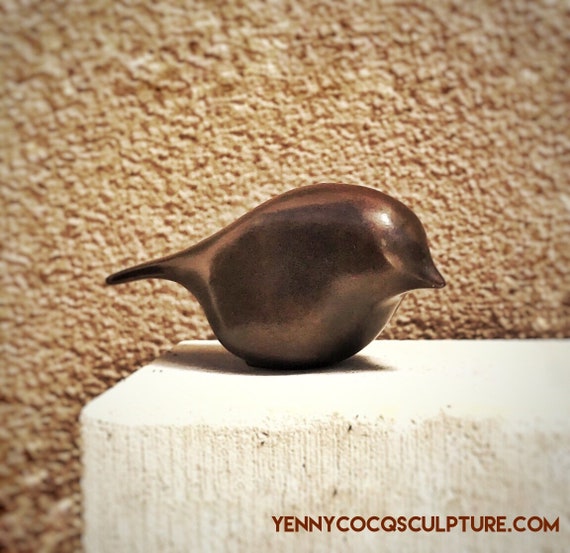 Petit Oiseau Sculpture En Bronze Art Caractéristique De Leau Ornement En Pierre De Tombe Décor Durne Art Commémoratif Art Commémoratif Funérarium