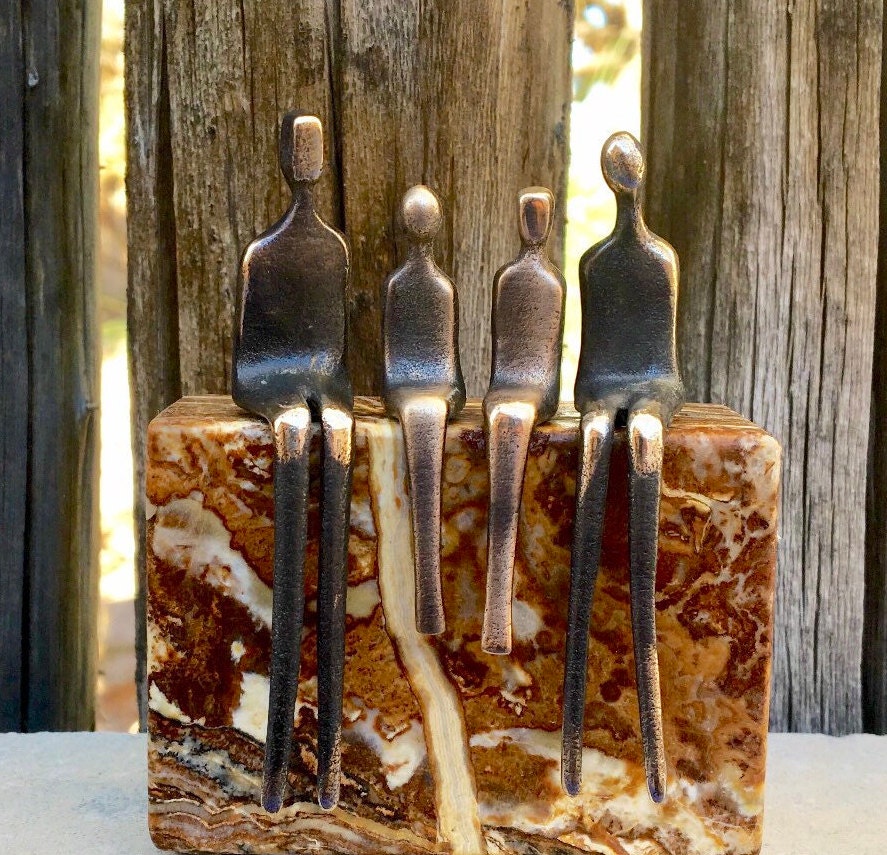 this is us miniature bronze sculpture contemporary sculptural