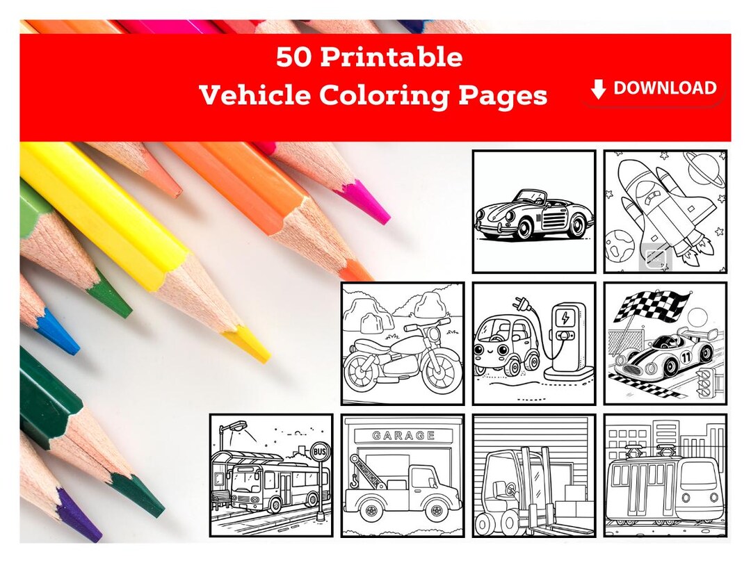 50 Printable Vehicle Coloring Pages for Boys Cute Coloring Pages Cars