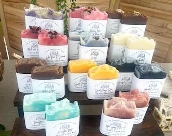 Grass Fed Tallow Soap Bars + All Natural + Cold Process Soaps + Handmade Soaps