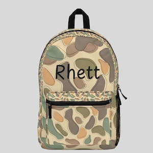 Personalized Camo Backpack | Custom Name Backpack | Back to School Gift | Camo Backpack