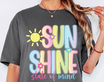 Sunshine State of Mind Png, Lake Life Png, Sunshine Png, Summer PNG Neon, Trendy Summer Shirt Design, Beach PNG, Lake River Png Sublimation