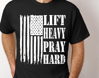 Lift Heavy Pray Hard PNG Christian Gym Shirt Design Faith and Fitness Sublimation Weightlifting Jesus Workout Sublimation Design DTF File