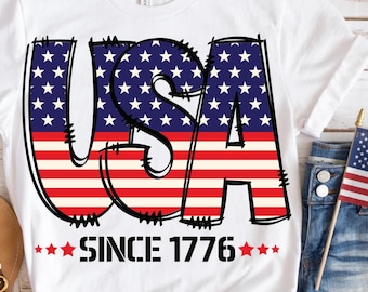 4 de Julho PNG, EUA PNG, Bandeira Americana PNG, 4 de Julho PNG, Quatro de Julho PNG, Designs de Sublimação Retro 1776 Downloads DTF