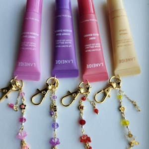 Laneige MINI Lip Glowy  balm charms/ lip balm keychains, perfect gift