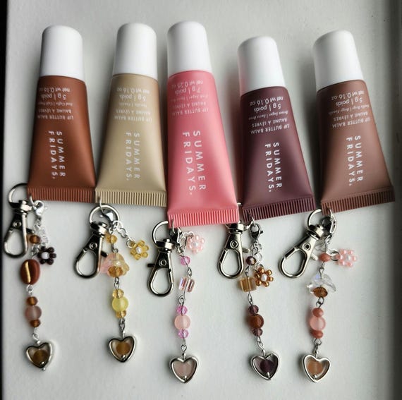 Summer Fridays MINI Lip balm charms/ lip balm keychains, perfect gift