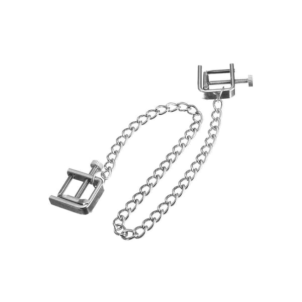 Adjustable Pressure Nipple Clamps with Chain – Body Jewelry