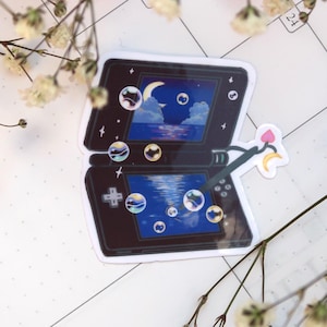 Nintendo DS Sticker – Night Sky | Vinyl Aufkleber inspiriert von Mystery Dungeon | Gaming Art | Aesthetic DS Lite Sticker