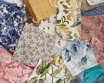 Grab Bag tissu vintage / Pièces de tissu plus récentes 50 PIÈCES