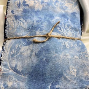 Shibori Boro fabric /Indigio /Hand dyed