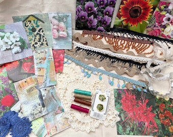 Gypsy / Boho Mixed media Inspirational Lot junk journal lot Lot 11