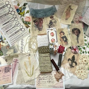 Adorno de efímera mixta Lote kit de diario basura lote33