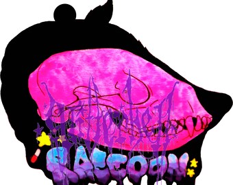 DOWNLOADABLE Print-Out Raccoon Badge