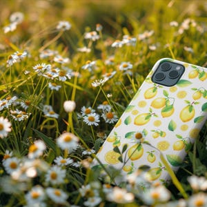 Lemon Fresh Tough Phone Case, Citrus Phone Cover, Summer Accessory, Gift for Fruit Lovers, Trendy Case for Any Occasion