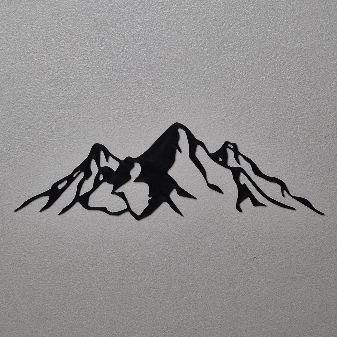3D Minimalist Mountain Wall Art