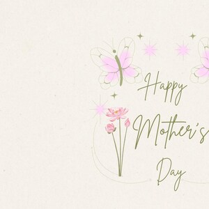 Flower Mother's Day card
