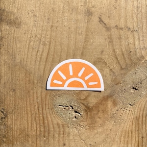 Sunset Vinyl Sticker | Sun Sticker | Sunshine Sticker| Laptop Decal Water Bottle Decal Journal Decal | Handmade Collectable Sticker Stamps