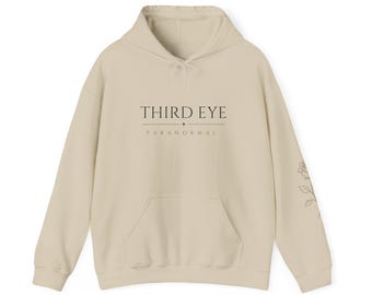 O.G Third Eye Hoodie | Spiritual Graphic Hooded Sweatshirt with Rose Tattoo on sleeve