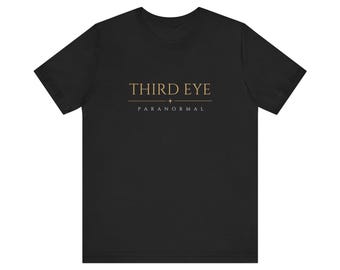 Third Eye T-shirt | Geesten in een sierlijke spiegel, bloemenprint op de achterkant