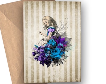 Alice in Wonderland Greetings Card (Alice)