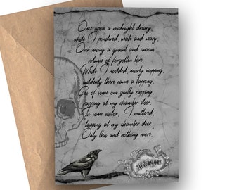 The Raven - Nevermore - Greetings Card