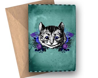 Alice in Wonderland Greetings Card (Cheshire Cat)