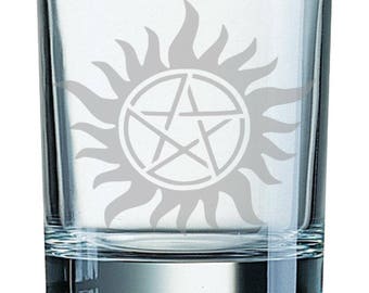 Bicchiere in vetro acidato anti-possesso (300 ml)