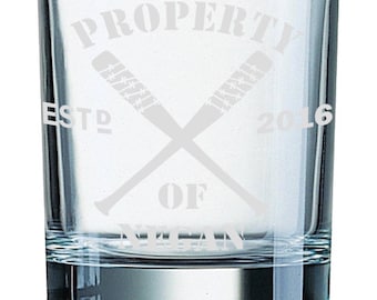 Property of Negan - Etched glass Tumbler (300ml)