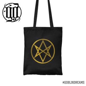Men of Letters Tote Bag - Gold on Black