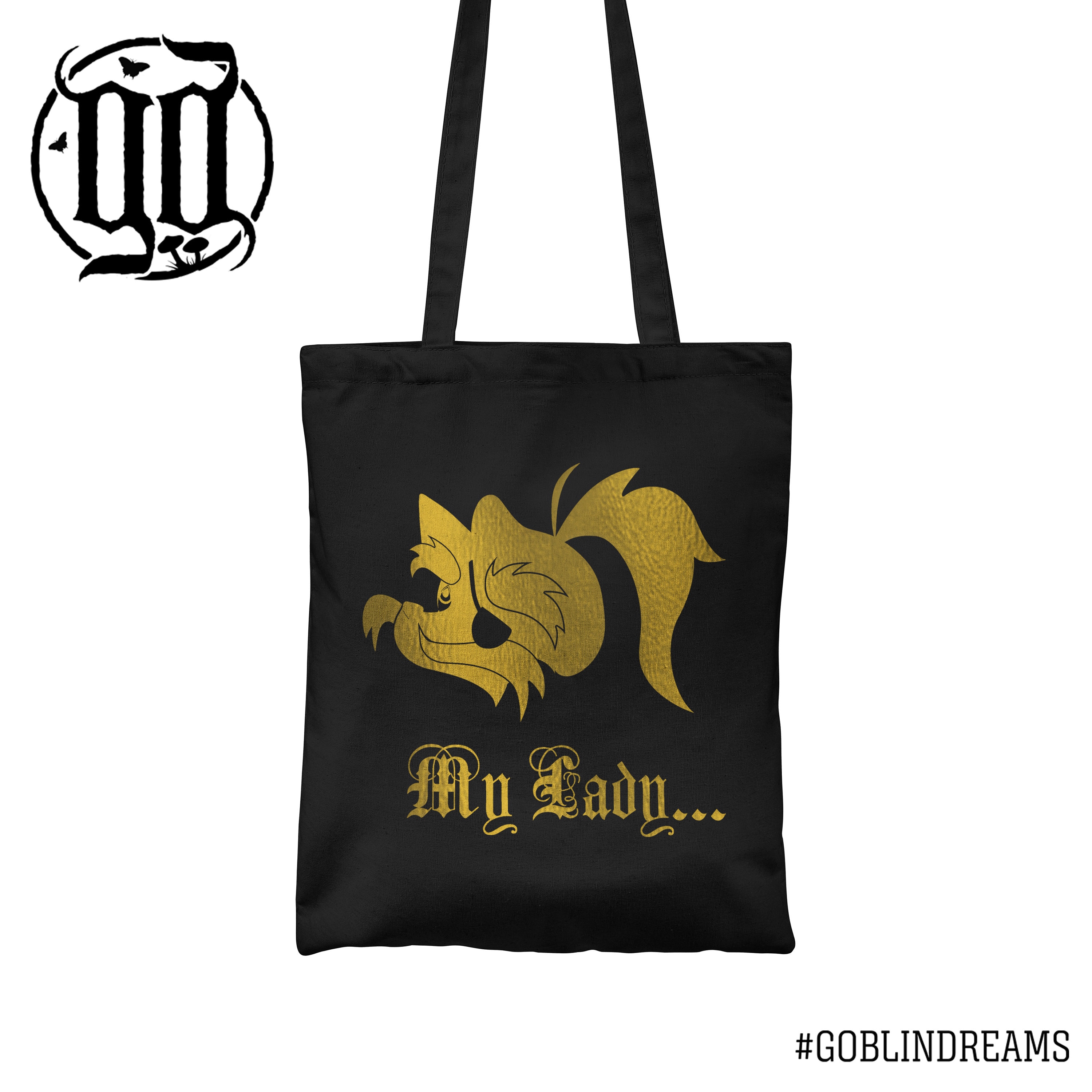My Lady Tote Bag Gold on Black Australia