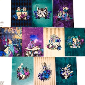 Alice in Wonderland Greetings Card (Pack of 10)