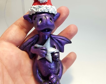 Dragon Christmas Decoration (Large Purple)