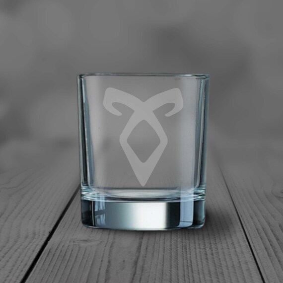 Rune - Angelic - Etched glass Tumbler (300ml)