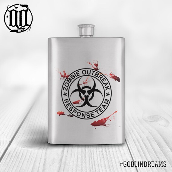 8oz BLACK Zombie Flask 8oz BLACK Zombie Flask