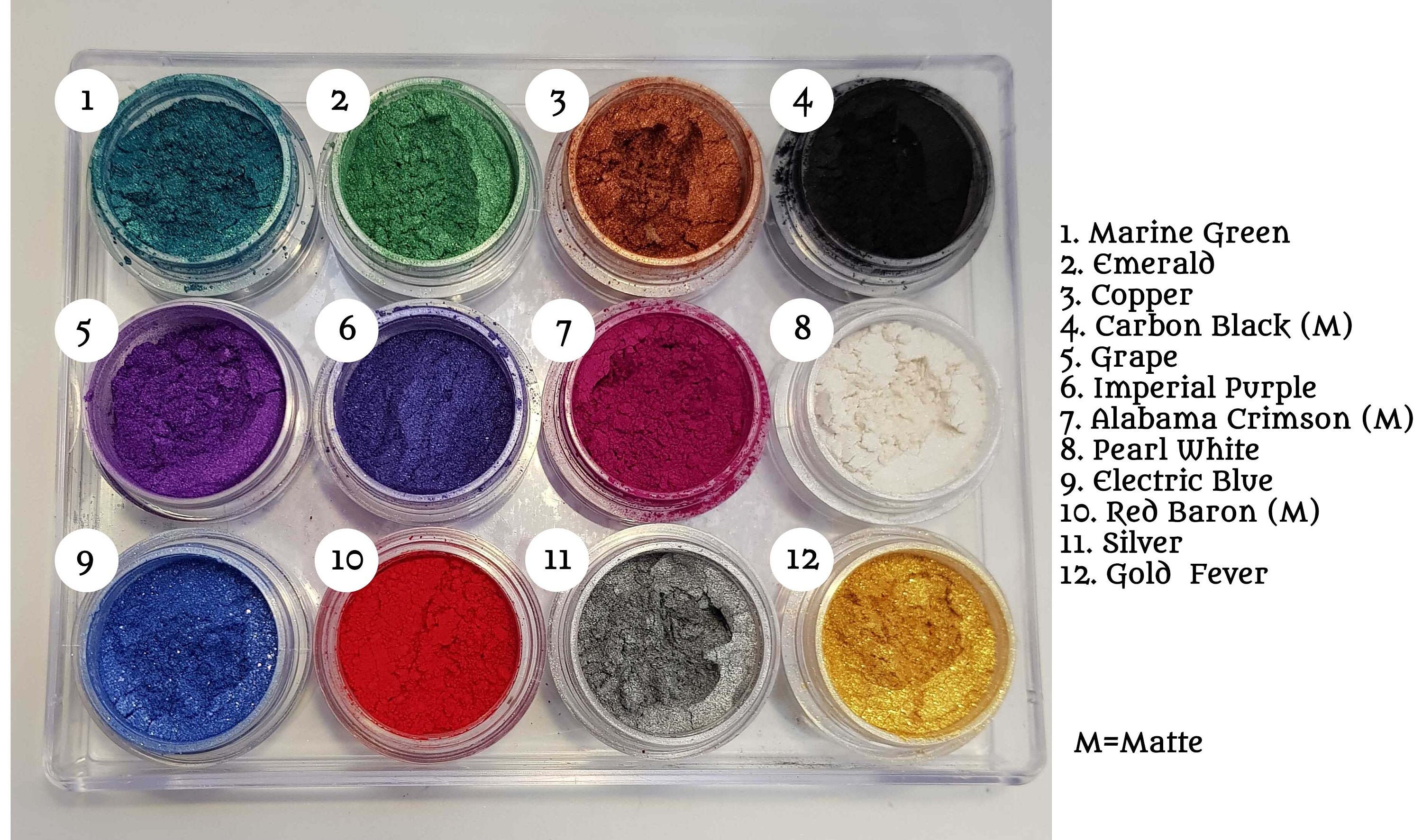 Premium Pealescent Mica Powders for Arts and Crafts 25ml | Etsy