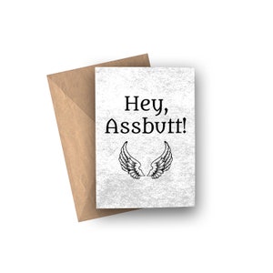 Hey Assbut! Groeten kaart