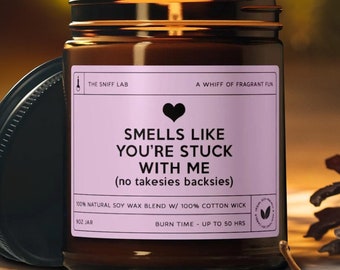 Valentines Day Gift, Funny Candle, Anniversary Candle, Gift for Her, Girlfriend Gift, Romantic Candle, Unique Candle, Soy Candle